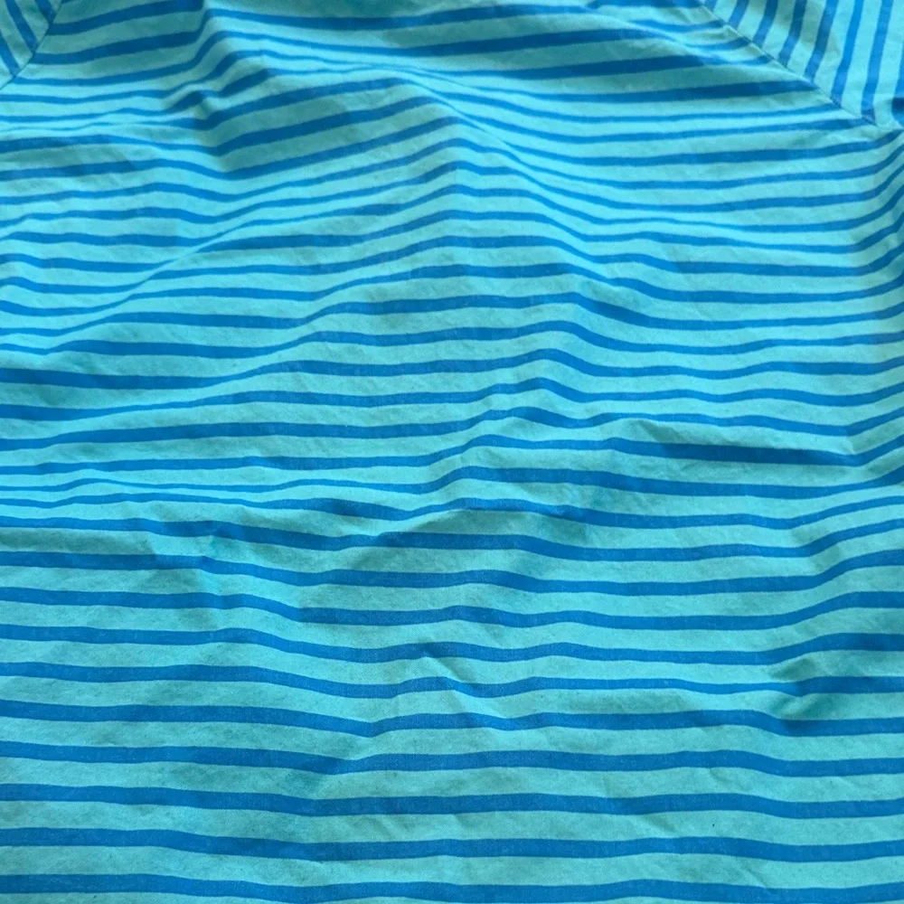 Hurley Kids Aqua Striped Button Down Shirt Medium C3-084